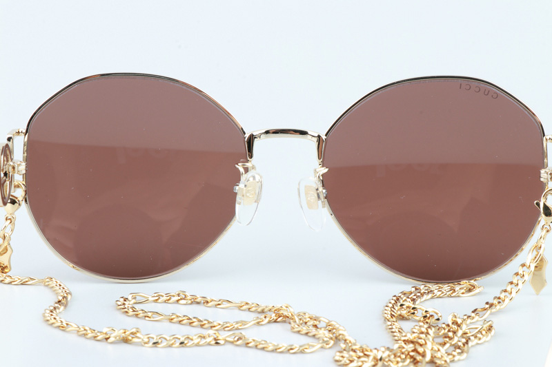 GG1206SK Sunglasses Gold Brown