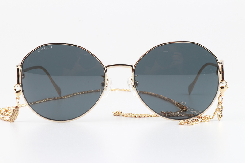 GG1206SK Sunglasses Gold Gray