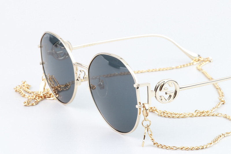 GG1206SK Sunglasses Gold Gray