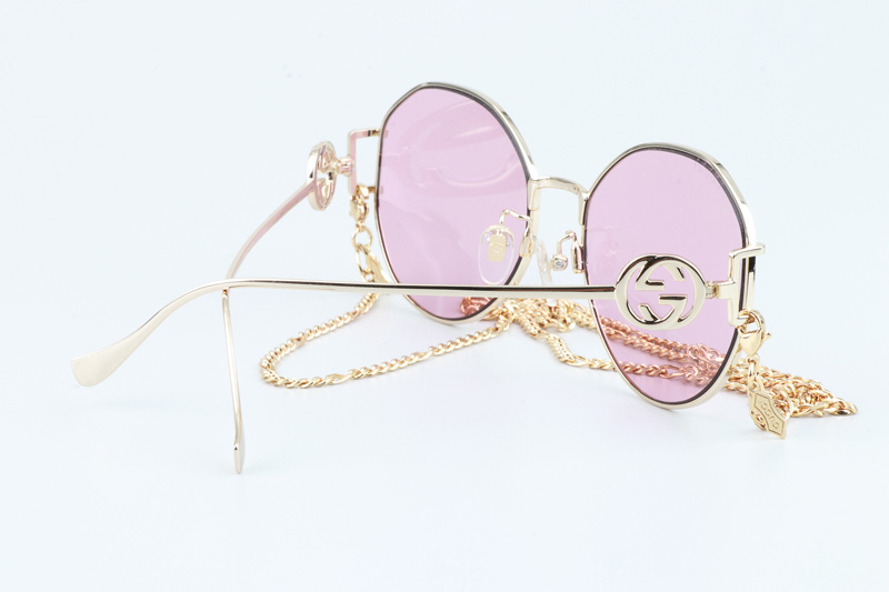 GG1206SK Sunglasses Gold Pink