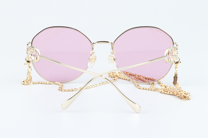 GG1206SK Sunglasses Gold Pink
