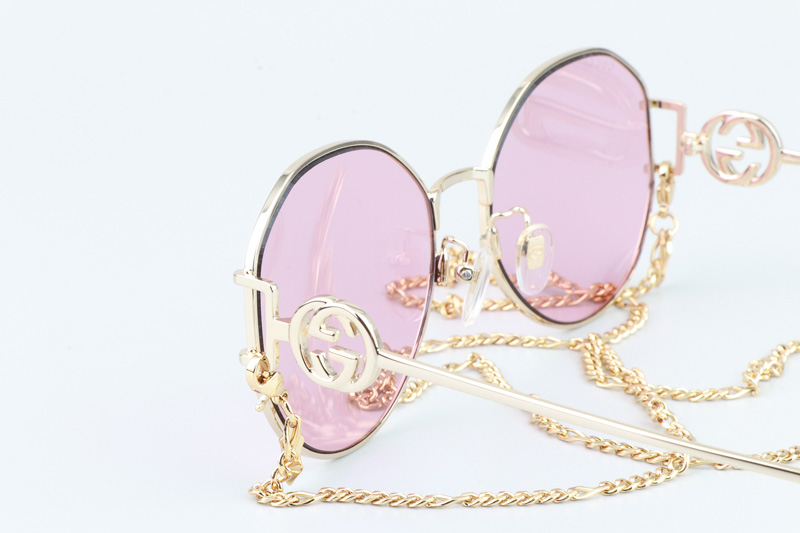 GG1206SK Sunglasses Gold Pink