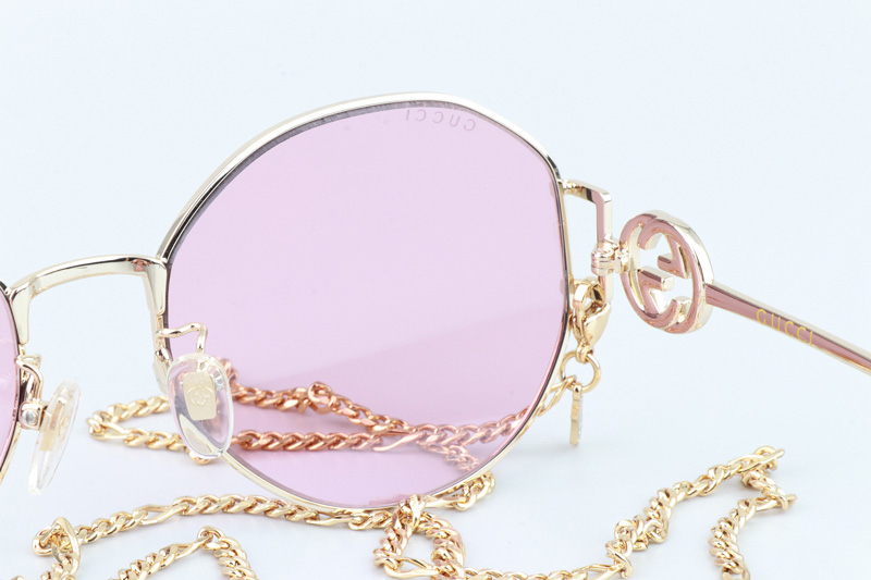 GG1206SK Sunglasses Gold Pink