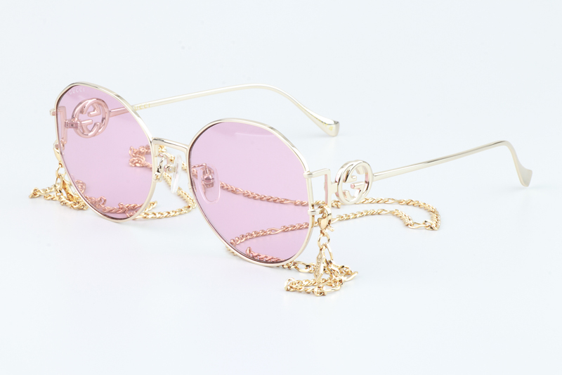 GG1206SK Sunglasses Gold Pink