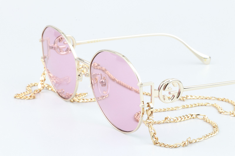 GG1206SK Sunglasses Gold Pink