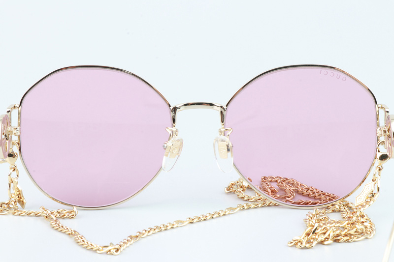 GG1206SK Sunglasses Gold Pink