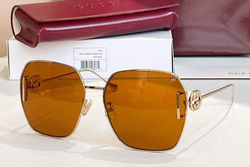 GG1207SA Sunglasses Gold Yellow