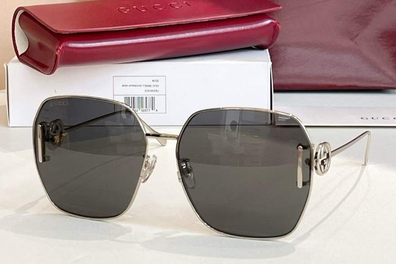 GG1207SA Sunglasses Silver Gray