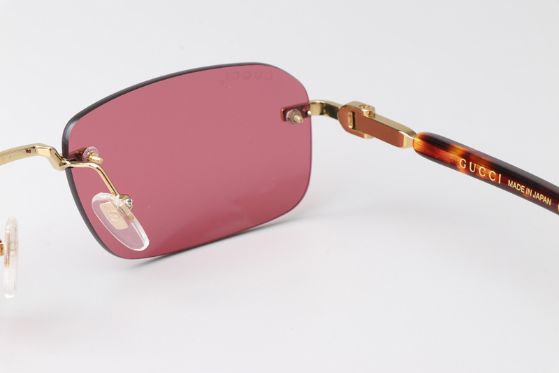 GG1221S Sunglasses Gold Tortoise Pink