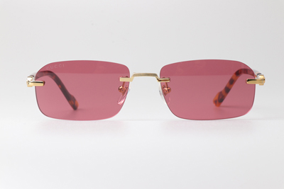 GG1221S Sunglasses Gold Tortoise Pink