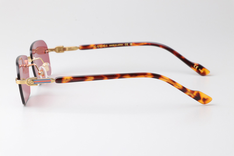 GG1221S Sunglasses Gold Tortoise Pink