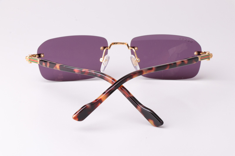 GG1221S Sunglasses Gold Tortoise Purple