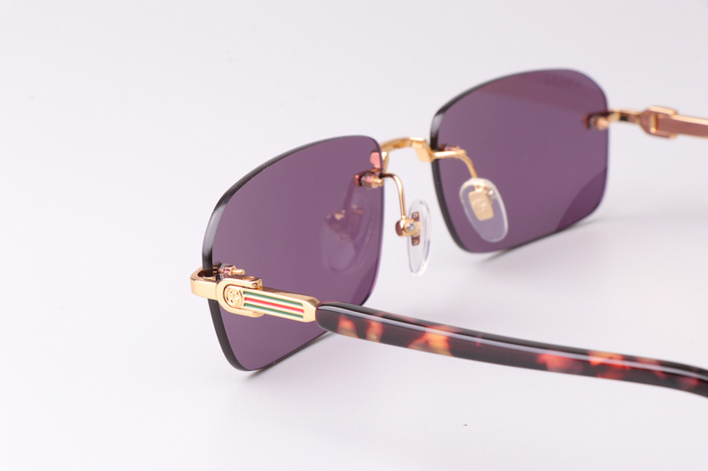 GG1221S Sunglasses Gold Tortoise Purple