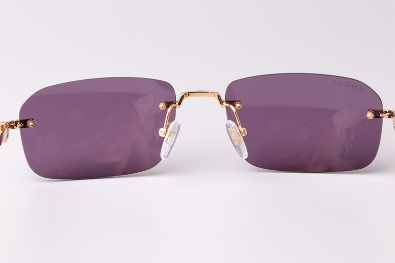 GG1221S Sunglasses Gold Tortoise Purple