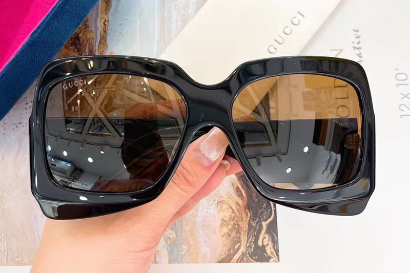 GG1243S Sunglasses In Black Brown