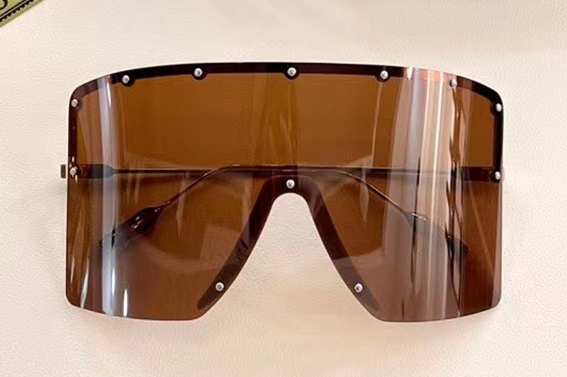 GG1245S Sunglasses In Gold Brown