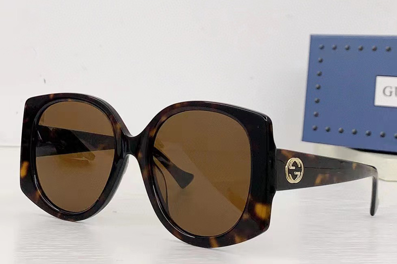GG1257S Sunglasses In Tortoise Brown