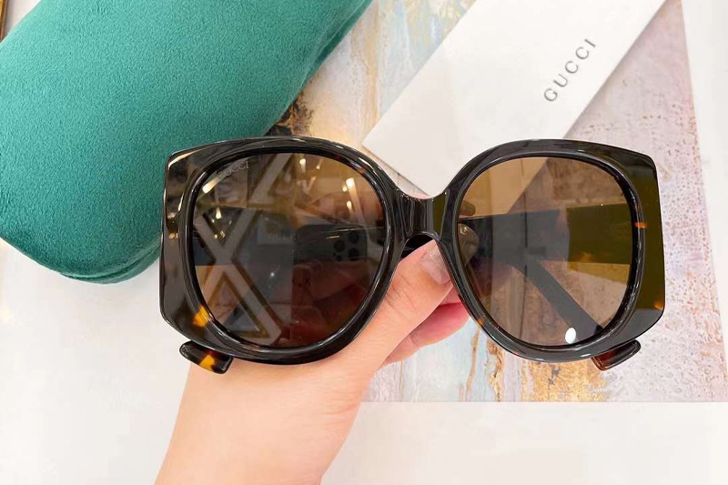 GG1257S Sunglasses In Tortoise Gradient Grey