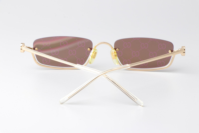 GG1278S Sunglasses Gold Logo Flash