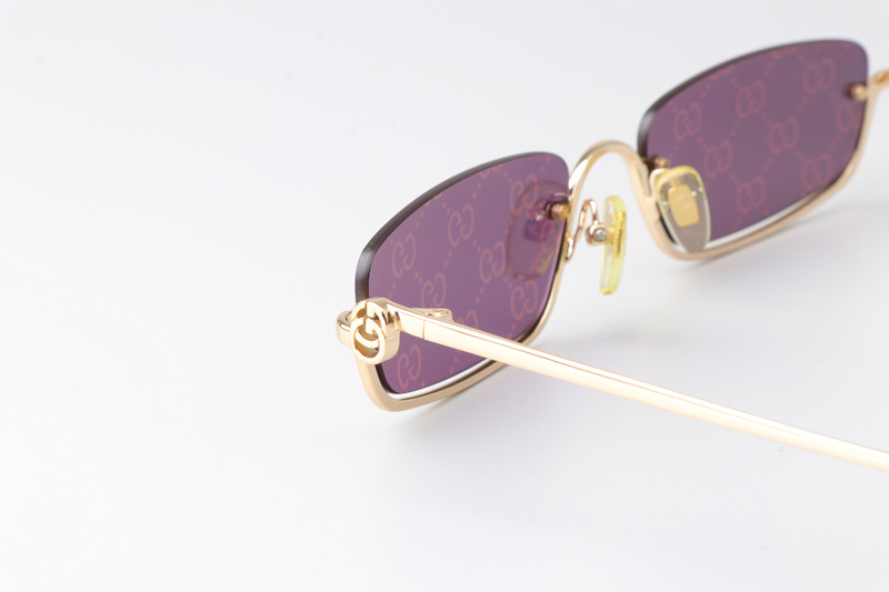 GG1278S Sunglasses Gold Logo Flash