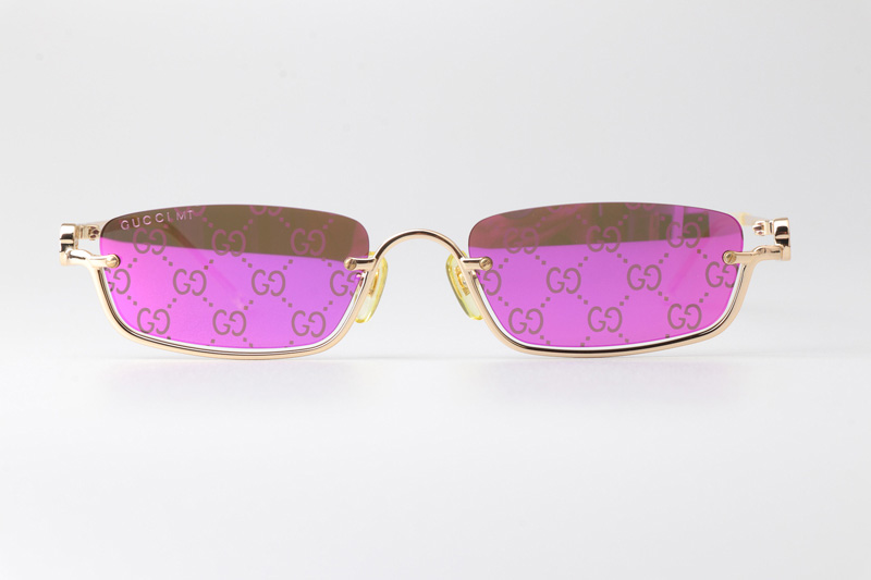 GG1278S Sunglasses Gold Logo Flash