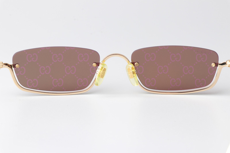 GG1278S Sunglasses Gold Logo Flash