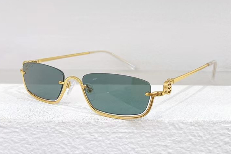 GG1278S Sunglasses In Gold Green