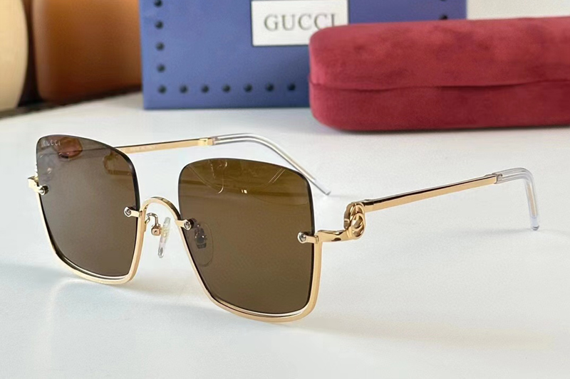 GG1279S Sunglasses In Gold Brown