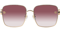 GG1295S Sunglasses Gold Red Gradient Pink