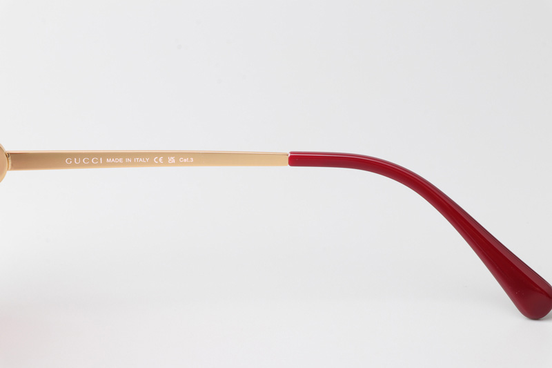 GG1295S Sunglasses Gold Red Gradient Pink