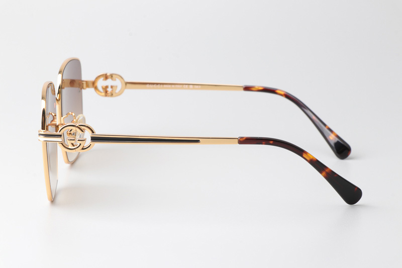 GG1295S Sunglasses Gold Tortoise Gradient Brown