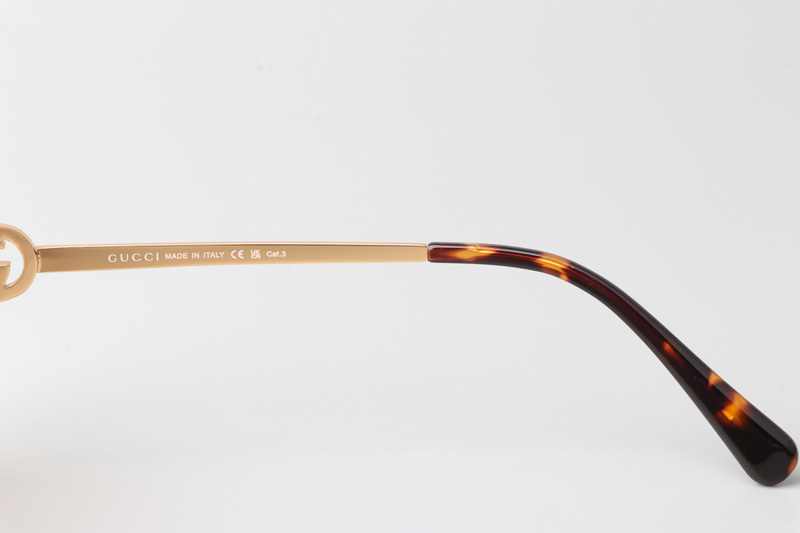 GG1295S Sunglasses Gold Tortoise Gradient Brown