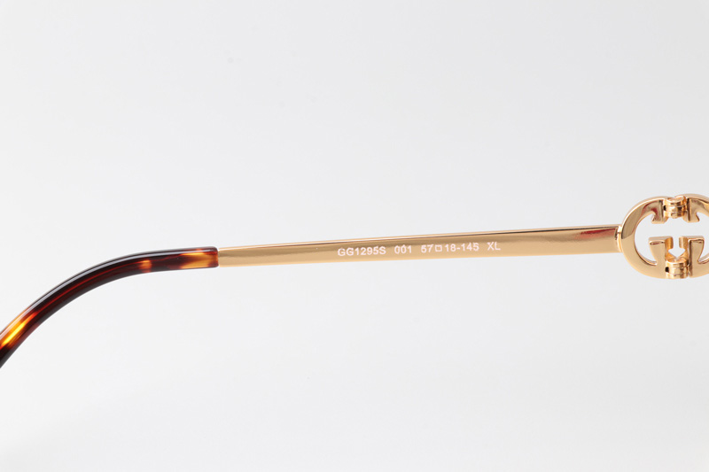 GG1295S Sunglasses Gold Tortoise Gradient Brown