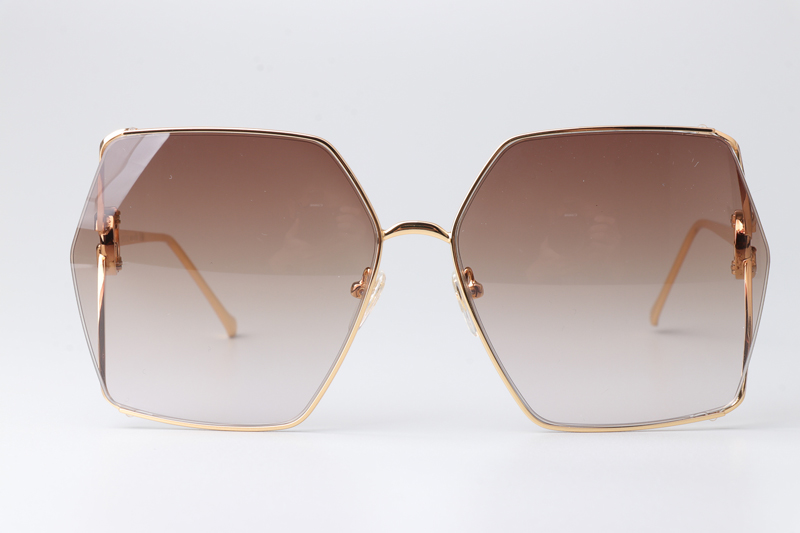 GG1322SA Sunglasses Gold Gradient Brown