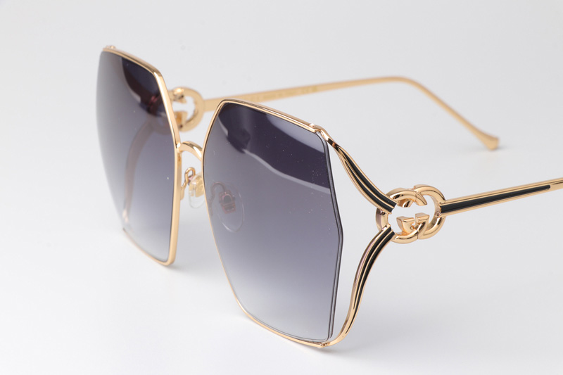 GG1322SA Sunglasses Gold Gradient Gray