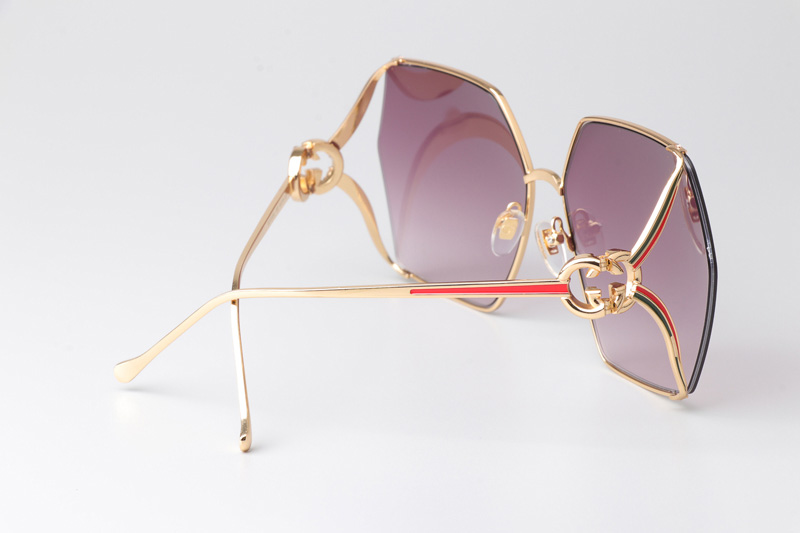 GG1322SA Sunglasses Gold Gradient Pink