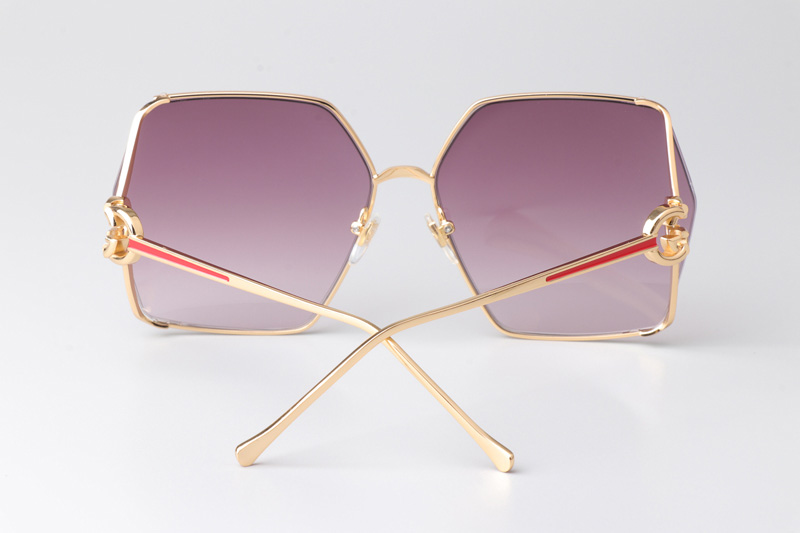 GG1322SA Sunglasses Gold Gradient Pink