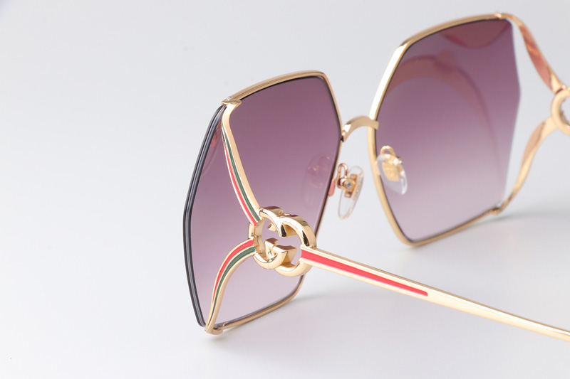 GG1322SA Sunglasses Gold Gradient Pink