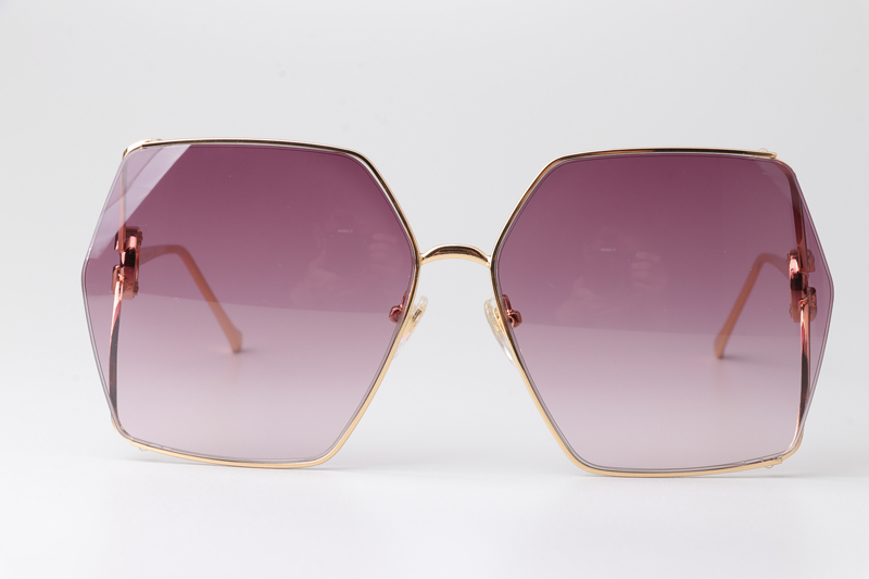 GG1322SA Sunglasses Gold Gradient Pink