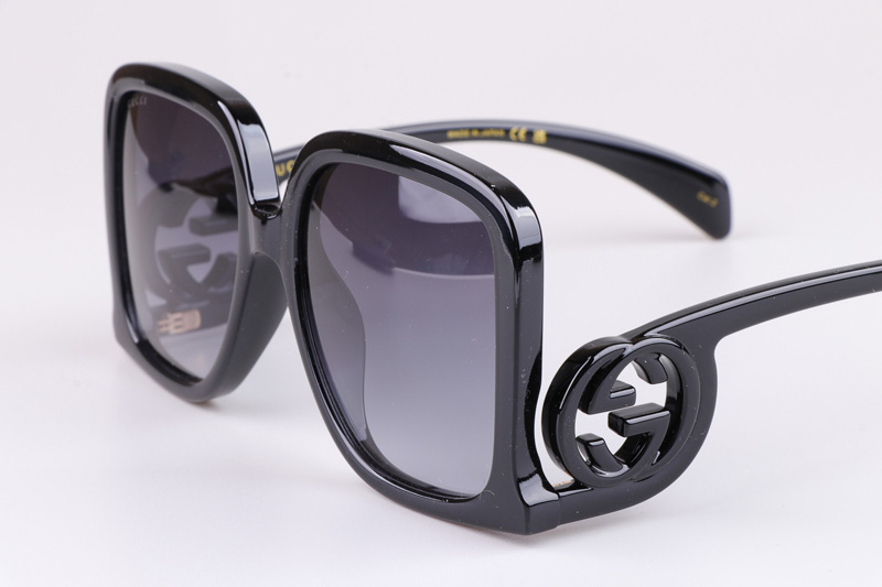 GG1326S Sunglasses Black Gradient Gray