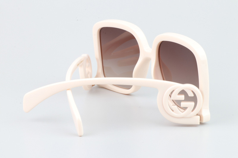 GG1326S Sunglasses Cream Gradient Brown