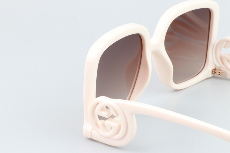 GG1326S Sunglasses Cream Gradient Brown