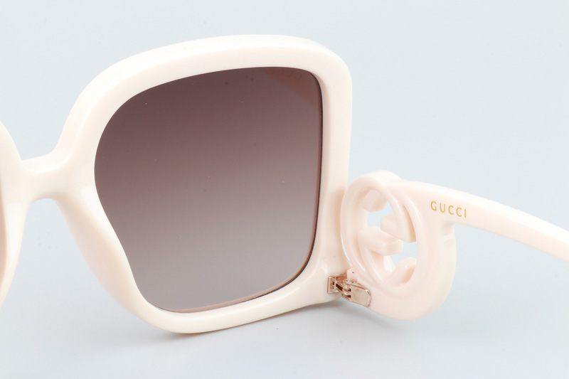 GG1326S Sunglasses Cream Gradient Brown