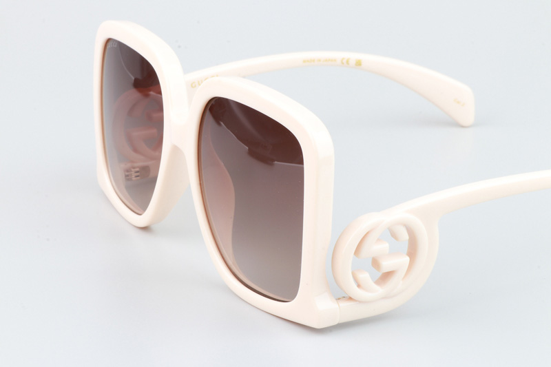 GG1326S Sunglasses Cream Gradient Brown