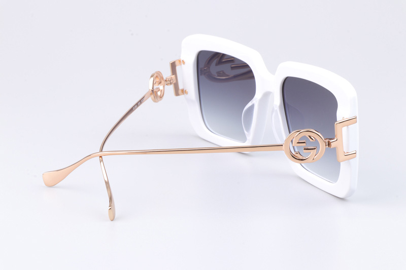 GG1390S Sunglasses White Gradient Gray