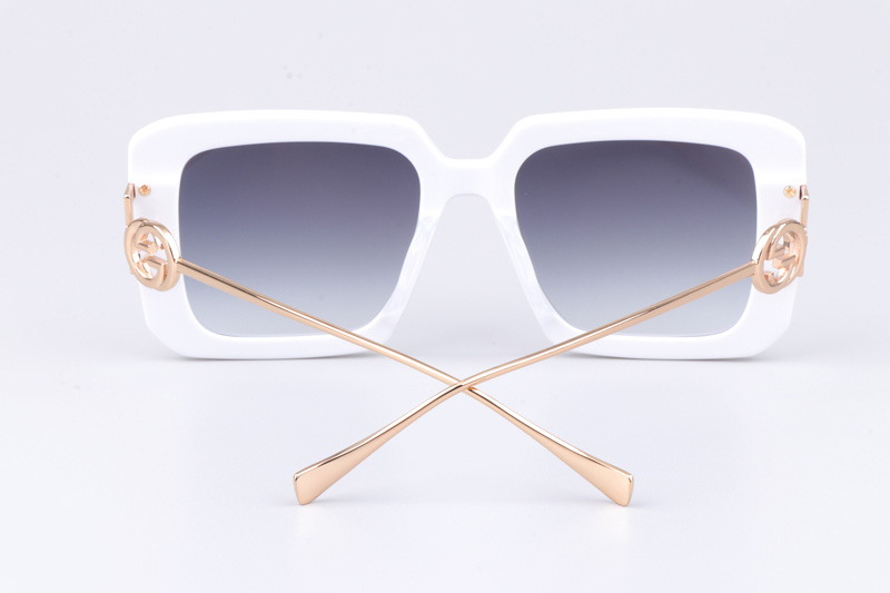 GG1390S Sunglasses White Gradient Gray