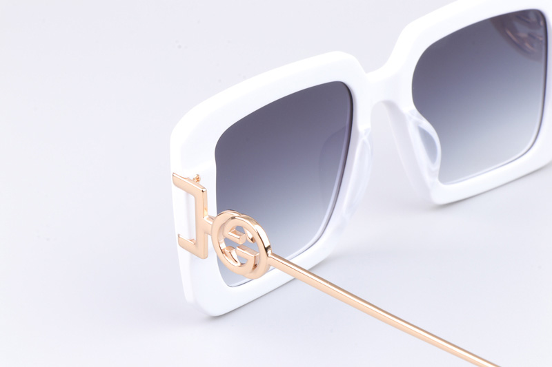 GG1390S Sunglasses White Gradient Gray