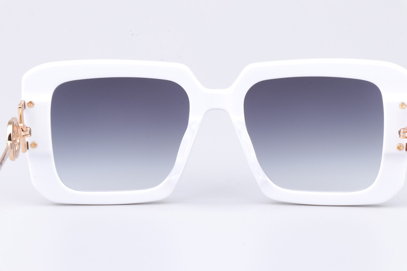 GG1390S Sunglasses White Gradient Gray