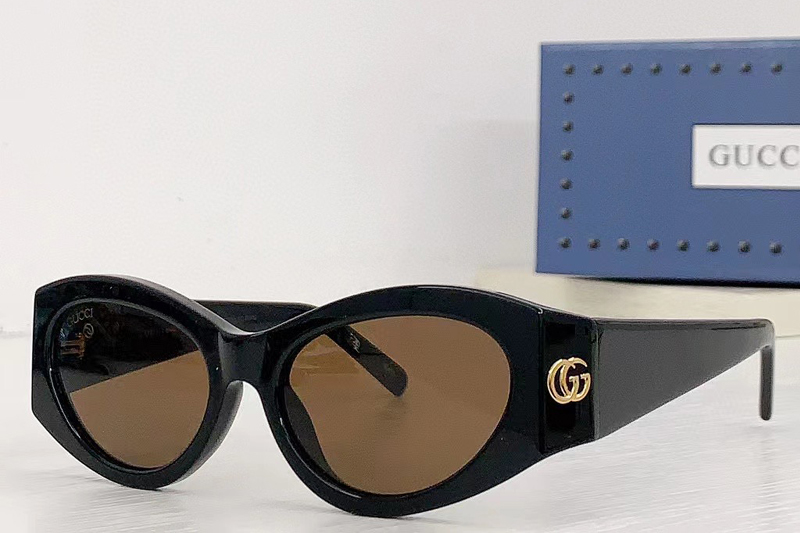GG1401S Sunglasses In Black Brown