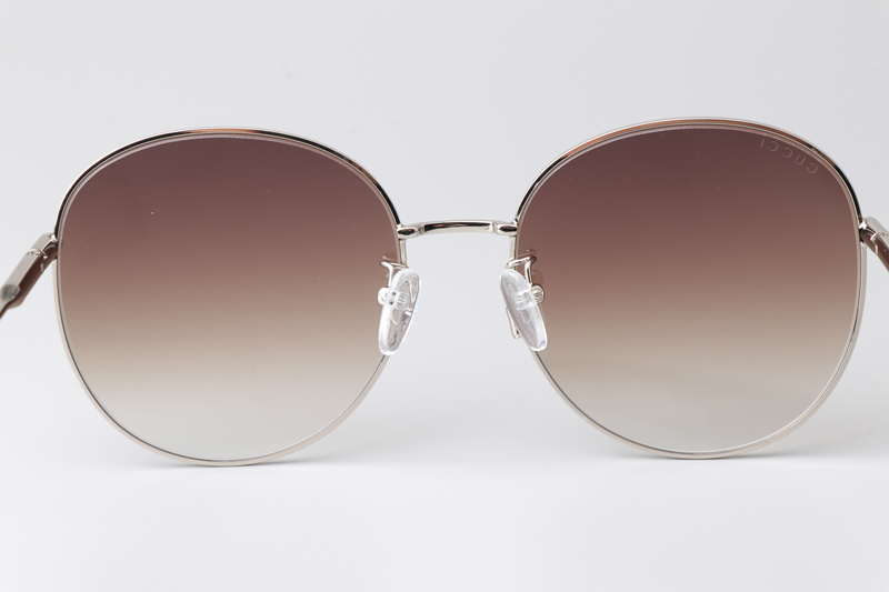 GG1416SK Sunglasses Silver Gradient Brown
